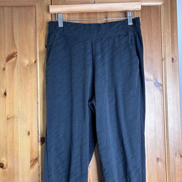 Athleta Brooklyn Textured Jogger Pants Women’s 6 Black Athleisure Casual Neutral - Picture 4 of 10